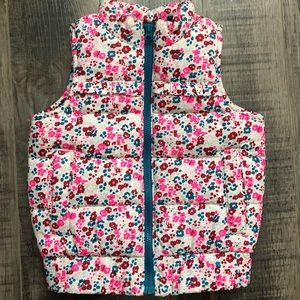 Genuine Kids Oshkosh Toddler Girls Floral Puffer Vest